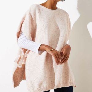 NWT LOFT Flecked Side Tie Poncho